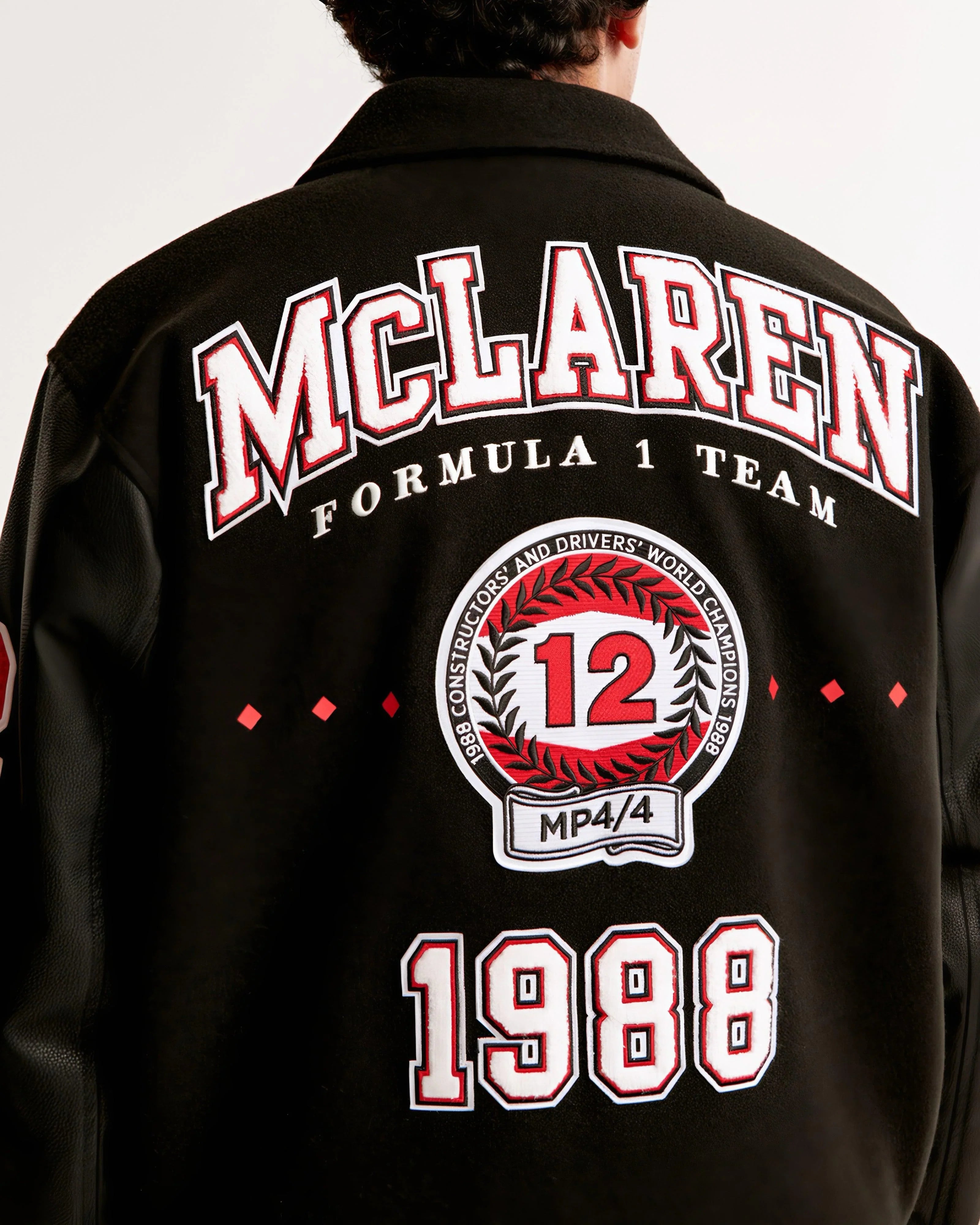 Jaqueta McLaren F1 Vintage Moletom + Couro