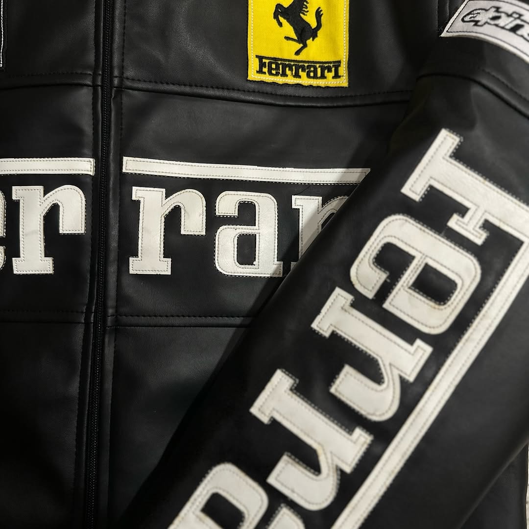 Jaqueta FERRARI F1 Vintage Black - LANÇAMENTO