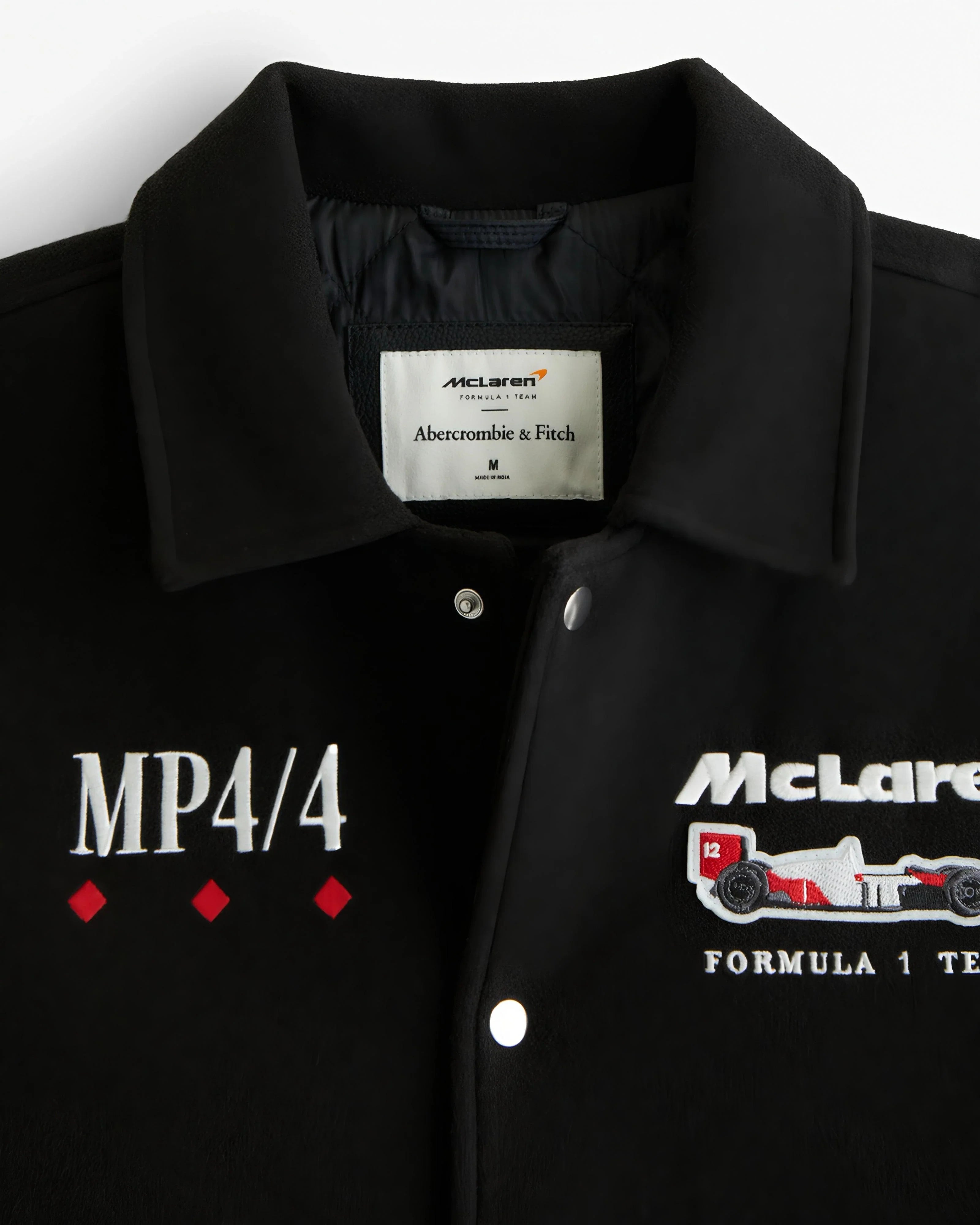 Jaqueta McLaren F1 Vintage Moletom + Couro