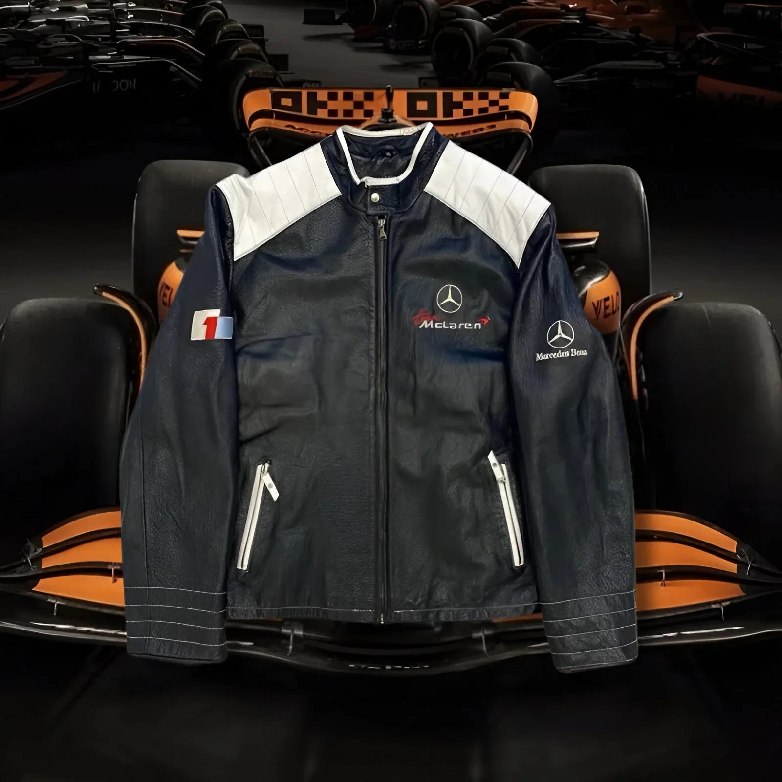 Jaqueta McLaren Black Vintage em Couro - LANÇAMENTO